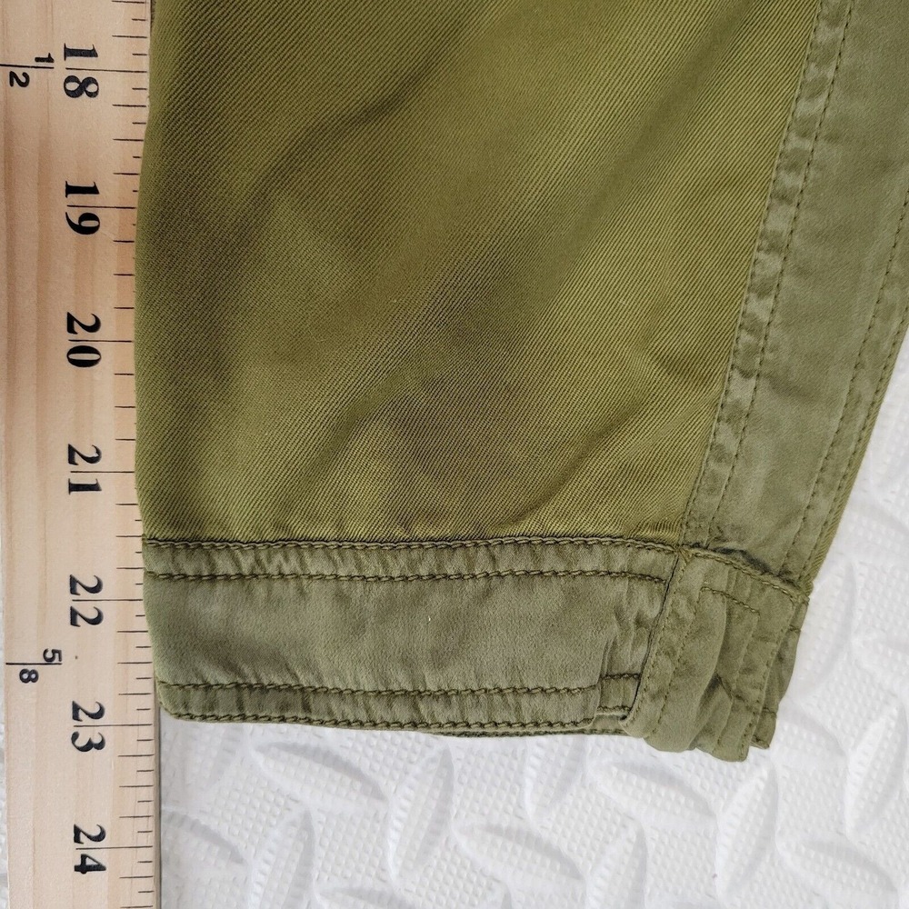 Givenchy Straight Leg Pleated Pants Size 38 30" Waist Olive Green High Waist - Picture 10 of 14